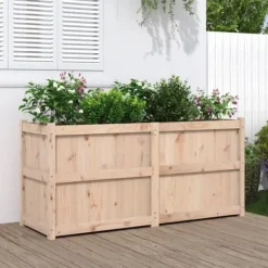 vidaXL Odlingslåda 150x50x70 cm massiv furu
