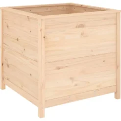 Best Odlingslåda 82,5x82,5x78 cm massiv furu Planteringsbänkar