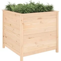 Best Odlingslåda 82,5x82,5x78 cm massiv furu Planteringsbänkar