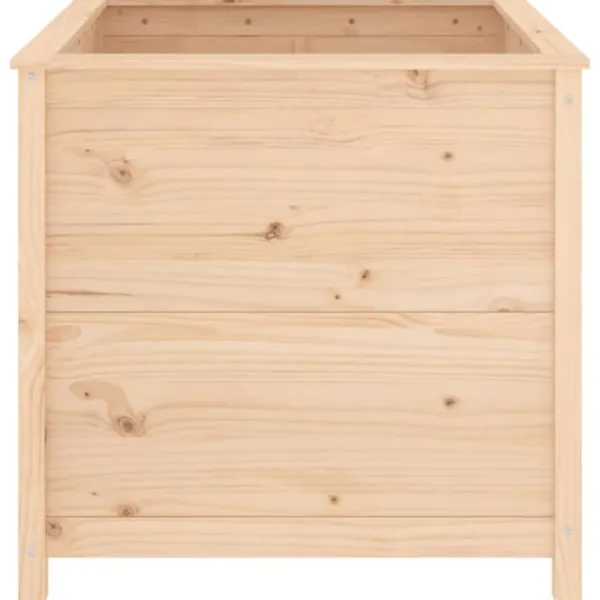 Best Odlingslåda 82,5x82,5x78 cm massiv furu Planteringsbänkar