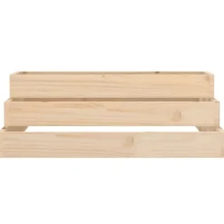vidaXL Odlingslåda 80x80x27 cm massiv furu