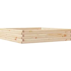 vidaXL Odlingslåda 110x110x23 cm massivt furuträ