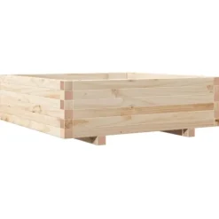vidaXL Odlingslåda 80x80x26,5 cm massivt furuträ