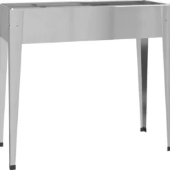 Best Odlingslådor i galvaniserat stål - Hållbara och dekorativa | 2 st | Färg: Silver | Storlek: 90x40x80 cm Krukor & Växtbehållare