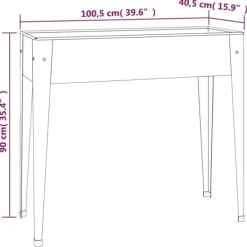 Best Odlingslådor i galvaniserat stål - Hållbara och dekorativa | 2 st | Färg: Silver | Storlek: 90x40x80 cm Krukor & Växtbehållare