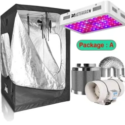 Sale Odlingstält, Fullspektrum LED, Energisystem med hög effektivitet,90x60x135cm kit, Kit A Kit För Växt- & Örtplantering