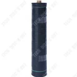Best Ogräsbekämpningsmatta - TECH DISCOUNT - 1.2x50M - Svart polypropen - Miljövänlig - Hållbar Markduk & Fiberduk