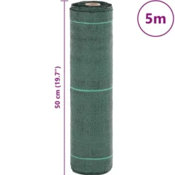 Outlet Ogräsmatta för effektiv ogräsbekämpning - UV-stabiliserad | Storlek: 0,5x5 m | Färg: Grön Markduk & Fiberduk