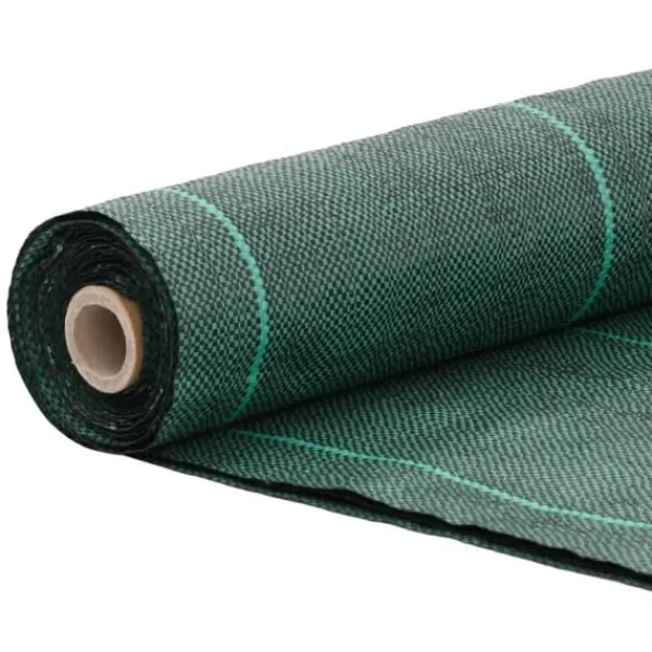 Discount Ogräsmatta för effektiv ogräsbekämpning | Storlek: 1x10 m | Färg: Grön | Material: Polypropen Markduk & Fiberduk