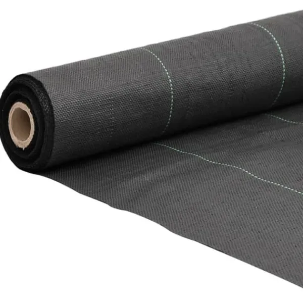 Clearance Ogräsmatta i slitstarkt PP - Ogräsbekämpning och vattengenomsläpplighet | Storlek: 0,5x100 m | Färg: Svart Markduk & Fiberduk
