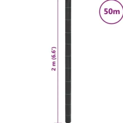 Ogräsmatta i svart polypropen - Ogräsdämpande membran | Storlek: 2x50 m