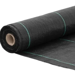 vidaXL Ogräsmembran svart 0,5x50 m PP