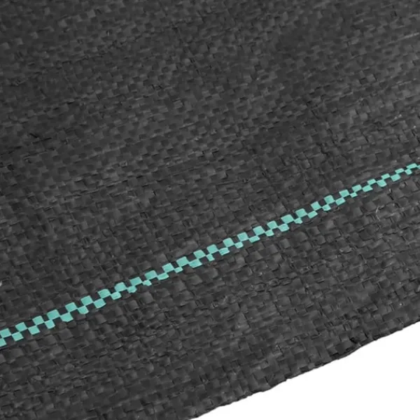 vidaXL Ogräsmembran svart 0,5x50 m PP