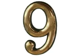 Clearance Okko Apartment Number Brass Color 9 Plastic Adresskyltar & Husnummer