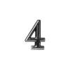 Okko Door Number Cr 4 Plastm
