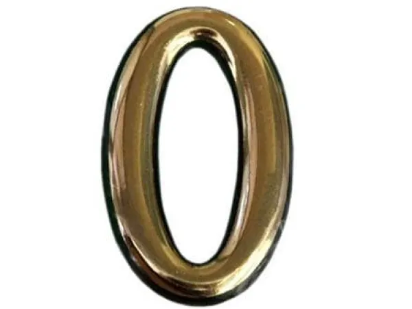 Okko Door Number Gold 0 Plastm