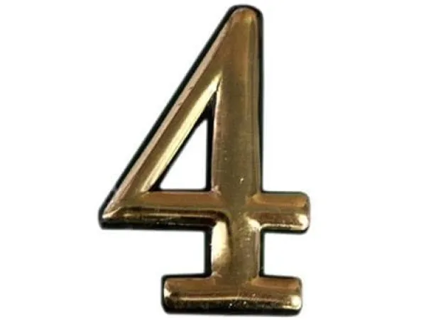 Okko Door Numbergold 4 Plastm