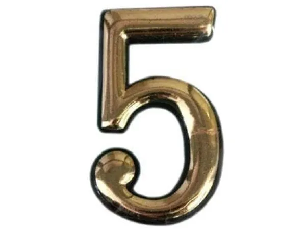 Okko Door Numbergold 5 Plastm