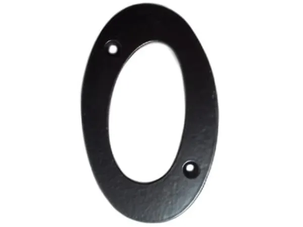 Outlet Okko Number 0 Gb-2531_0 105X65mm Black Adresskyltar & Husnummer
