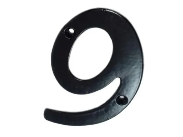 New Okko Number 9 Gb-2531_9 105X65mm Black Adresskyltar & Husnummer