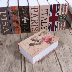 Ordbok Bok Hemlig Kassaskåp Säkerhetsbox Pengar Kontanter Smycken Låsskåp (Rose Diary Typ) Kassaskåp