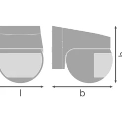 OSRAM HOMELIGHTING SENSOR WALL 110DEG IP44 DG 4099854454073 LED-utomhusväggbelysning