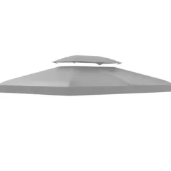 Sale Outsunny Erstatningstak for Paviljong 3x4m – Lyst Grått, 180g/m² Polyester Tält & Lusthus