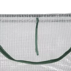 Outsunny Folietunnel med Fönster, Växthus 120x60x60 cm, PE-plast och stål, Vit