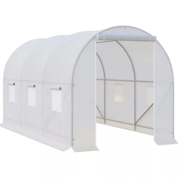 Discount Outsunny Växthus 350x200x200cm Folieväxthus, för trädgård Växthus