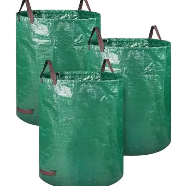 Hot 3-pack 72 gallon trädgårdsavfallspåsar, återanvändbara trädgårdspåsar, trädgårdspåsar, avfallsbehållare A386 Trädgårdskorgar