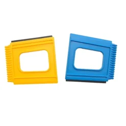 2-Pack - Isskrapa med Gummilist - Plast - 10 x 10 cm - Skrapa