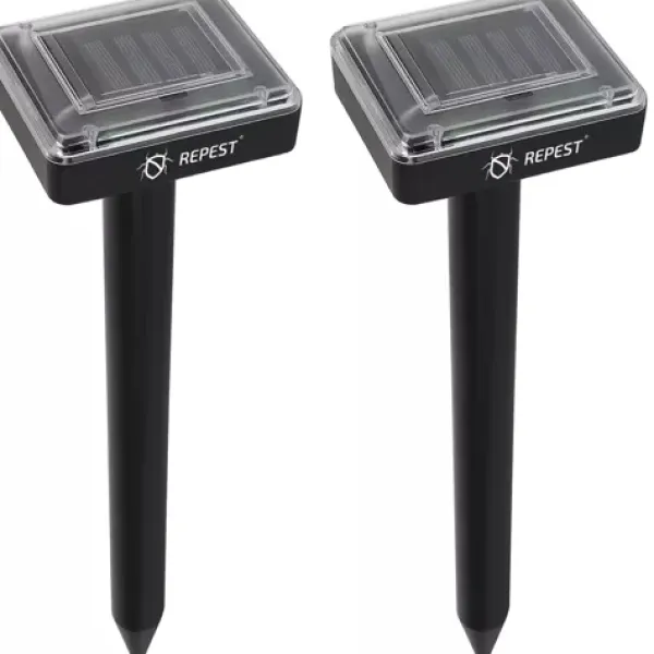 New 2-Pack - Mullvadsskrämma - Mullvad Skrämma - Solcell Insektsmedel & Djuravvisande Medel