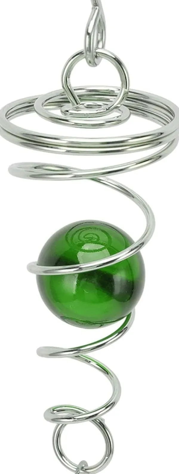 Hot 2-pack blickboll spiralsvans, vindvridningsstabilisator med hängande roterande krok dekorativ vindvridningssvans kristallkula glaskula roterande häng | CDON Vinddekoration