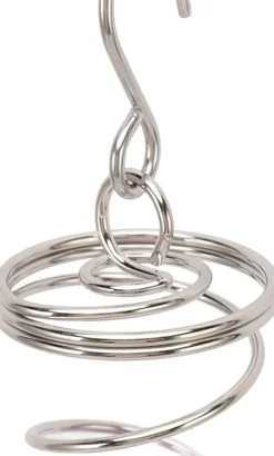 2-pack Gazing Ball Spiral Vindsvängstabilisator Rostfritt Stål Spiral Vindspel För Utomhusbruk (Röd)