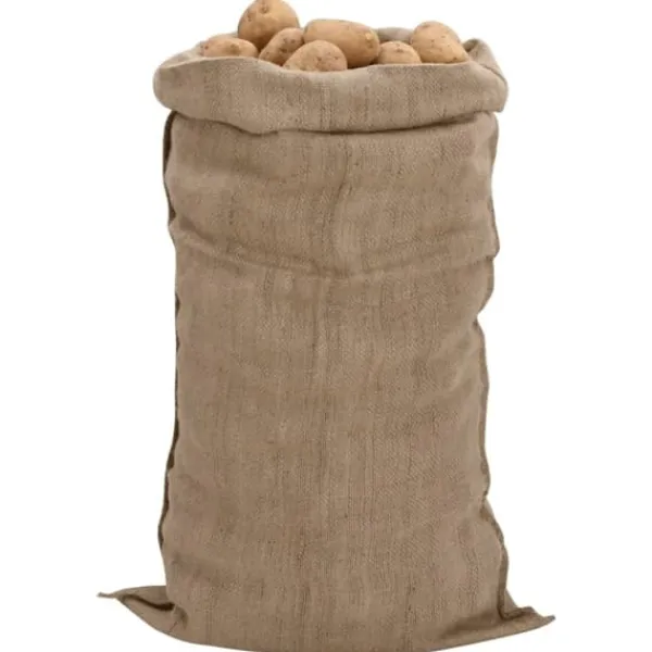 Hot 30-pack jutesäckar - Ekologiska och multifunktionella | Storlek: 65x135 cm | 100% Jute | 340 gsm Trädgårdskorgar