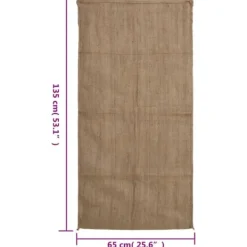 Hot 30-pack jutesäckar - Ekologiska och multifunktionella | Storlek: 65x135 cm | 100% Jute | 340 gsm Trädgårdskorgar