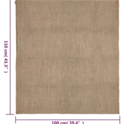 10-pack Jutesäckar 100% naturlig jute 220 gsm | Storlek: 100x110 cm | Ekologiska & hållbara