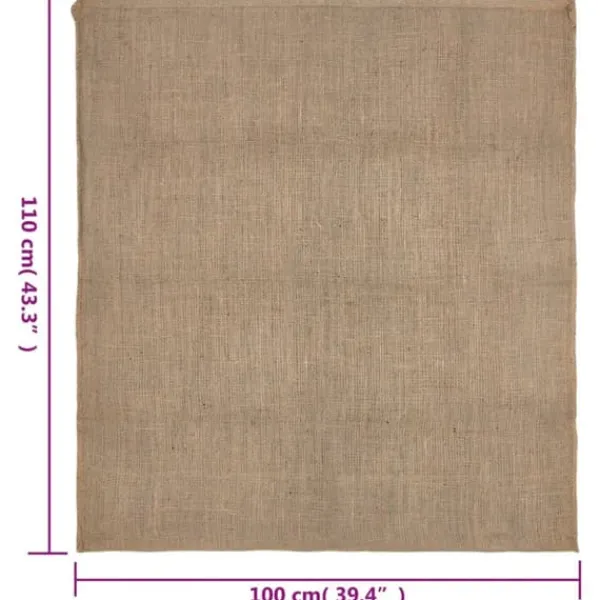 10-pack Jutesäckar 100% naturlig jute 220 gsm | Storlek: 100x110 cm | Ekologiska & hållbara