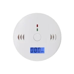 Hot 1-pack kolmonoxidlarm med LCD-display, UL2034-standard, lämplig för hemmabruk Rök- & Koloxiddetektorer