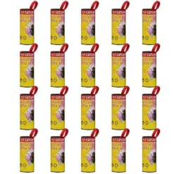 20-pack papper flugremsor, flugtejp, hängande inomhus och utomhus, fruktfluga fälla, 4
