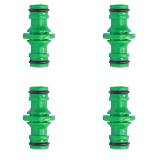 Hot 4-Pack Slangkoppling - Dubbel Pass Plastnippelkoppling Bevattning