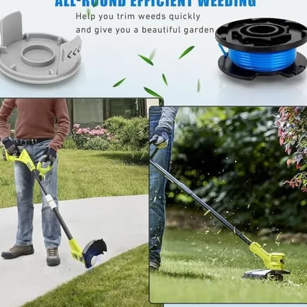 Outlet 8-pack trimmerspolar med trimmertråd och lock RYOBI grästrimmer Trädgårdsmaskiner