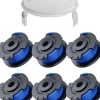 6-pack trimmerspolar med trimmertråd och lock RYOBI grästrimmer