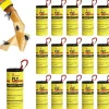 Discount Paket med 16 flugfångarrullar, självhäftande remsor, flugfällor, limrullar, flugfällor, för inomhusbruk[J578] Skadedjursfällor
