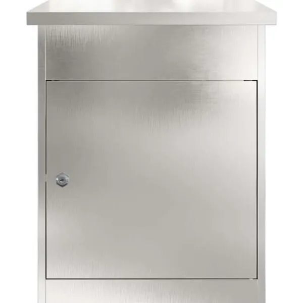 Discount Paketlåda för utomhusbruk - Säker lagring i rostfritt stål | Färg: Svart | Storlek: 44x35x59 cm Postlådor & Brevlådor