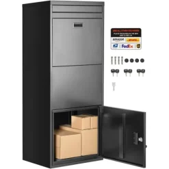 Clearance Paketleveranslådor för utomhusbruk, 47,2 tum låsbar, säker förvaring, väderbeständig Postlådor & Brevlådor