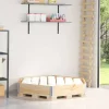 vidaXL Pallkrage sexhörning 160x160 cm massiv furu