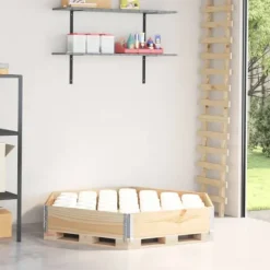 vidaXL Pallkrage sexhörning 160x160 cm massiv furu
