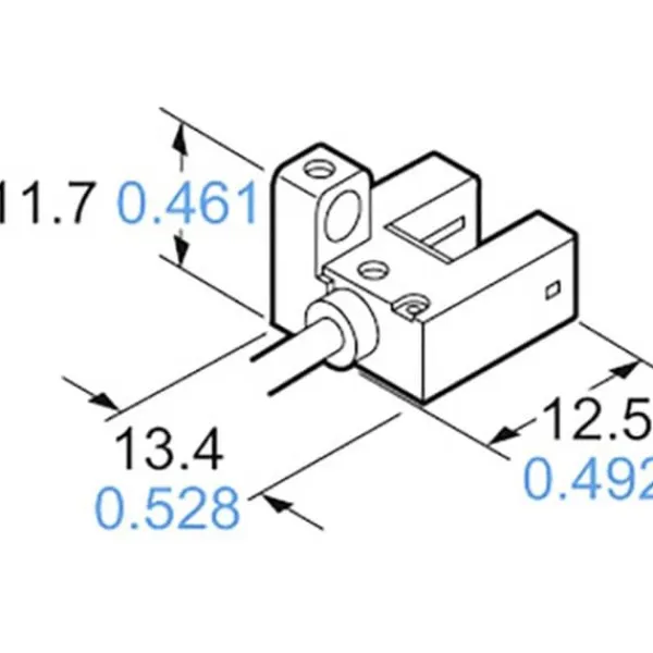 Panasonic Gaffel-fotodetektor PM-F25-P PM-F25-P F-typ ljusomkoppling, mörkomkoppling 5 - 24 V/DC 1 st