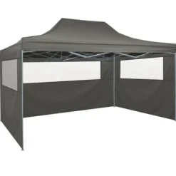 Best Partytält & paviljoner - Living Pop-Up hopfällbart partytält med 4 sidoväggar 3x4,5 m antracit Tält & Lusthus
